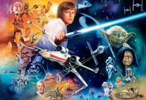 Star Wars - The Force is Strong with this One 2000 Piece Puzzle (Silver Select Edition - Giftable package with silver foil accents) Star Wars - The Force is Strong with this One 2000 Piece Puzzle (Silver Select Edition - Giftable package with silver foil accents)