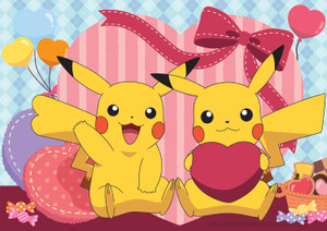 Valentines: Pokemon - Pikachu Love 300 Piece Puzzle Valentines: Pokemon - Pikachu Love 300 Piece Puzzle