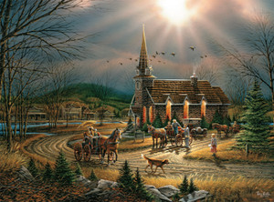 Terry Redlin: God Shed his Grace on Thee 1000 Piece Puzzle Terry Redlin: God Shed his Grace on Thee 1000 Piece Puzzle