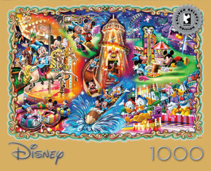 Ceaco Puzzle: Disney: Mickey's Carnival 1000 Piece Puzzle (Silver Select: Giftable package with silver foil accents) Ceaco Puzzle: Disney: Mickey's Carnival 1000 Piece Puzzle (Silver Select: Giftable package with silver foil accents)