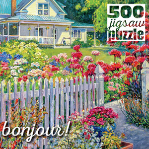 Bonjour: Fenceline Garden 500 Piece Puzzle Bonjour: Fenceline Garden 500 Piece Puzzle