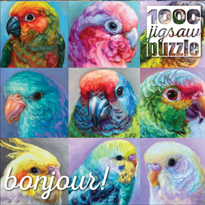 Bonjour: Parrot Perfection 1000 Piece Puzzle Bonjour: Parrot Perfection 1000 Piece Puzzle