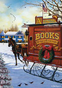 Charles Wysocki: Book Mobile 300 Piece Puzzle Charles Wysocki: Book Mobile 300 Piece Puzzle