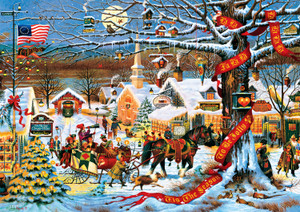 Charles Wysocki: Small Town Christmas 300 Piece Puzzle Charles Wysocki: Small Town Christmas 300 Piece Puzzle