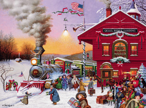 Charles Wysocki: Whistle Stop Christmas 1000 Piece Puzzle Charles Wysocki: Whistle Stop Christmas 1000 Piece Puzzle