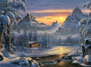 Kim Norlien: Evening on Mountain Lake 1000 Piece Puzzle Kim Norlien: Evening on Mountain Lake 1000 Piece Puzzle