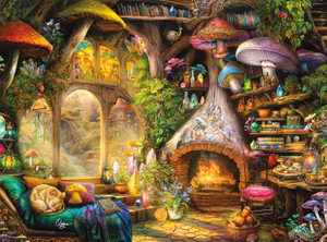 Aimee Stewart: Merry Mushroom Cottage 1000 Piece Puzzle Aimee Stewart: Merry Mushroom Cottage 1000 Piece Puzzle
