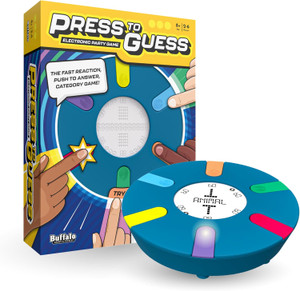 Press to Guess - Interactive Category Guessing Game | Electronic Game Board for Up to 6 Players | Guess, Challenge, and Win! Perfect for Ages 8+ Press to Guess - Interactive Category Guessing Game | Electronic Game Board for Up to 6 Players | Guess, Challenge, and Win! Perfect for Ages 8+