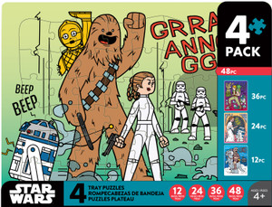 Star Wars 4 Pack Kids Puzzle - 12-piece puzzle to a 48-piece Puzzles Star Wars 4 Pack Kids Puzzle - 12-piece puzzle to a 48-piece Puzzles