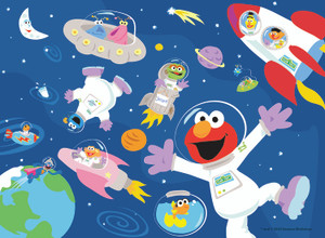 Sesame Street in Space 100 Piece Puzzle Sesame Street in Space 100 Piece Puzzle