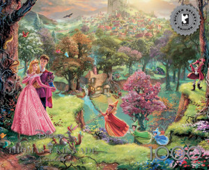 Ceaco Puzzle: Thomas Kinkade: Disney Sleeping Beauty 1000 Piece Puzzle (Silver Select Edition) - Giftable Package With Silver Foil Accents Ceaco Puzzle: Thomas Kinkade: Disney Sleeping Beauty 1000 Piece Puzzle (Silver Select Edition) - Giftable Package With Silver Foil Accents