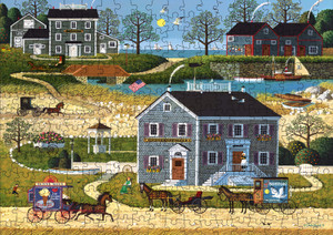 Charles Wysocki: The Whippersnappers of Cape Cod 300 Piece Puzzle Charles Wysocki: The Whippersnappers of Cape Cod 300 Piece Puzzle