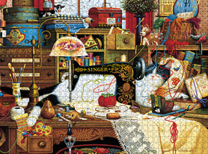 Charles Wysocki: Maggie the Messmaker 1000 Piece Puzzle