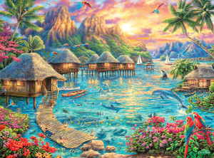 Chuck Pinson's Escapes: Tropical Oasis 1000 Piece Puzzle