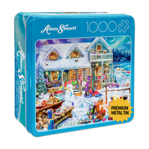 Collector's Tin: Aimee Stewart- Winterland Fun 1000 Piece Puzzle