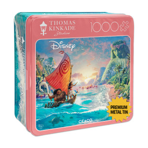 Ceaco Collector's Tin: Thomas Kinkade Disney Moana 1000 Piece Puzzle
