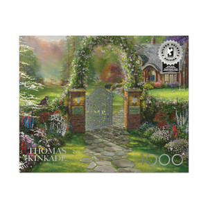Ceaco Thomas Kinkade Silver Select Hummingbird Cottage 1000 Piece Puzzle
