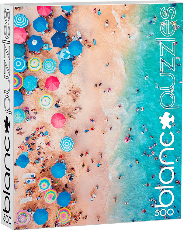 blanc - Day at the Beach, Mexico 500 Piece Jigsaw Puzzle