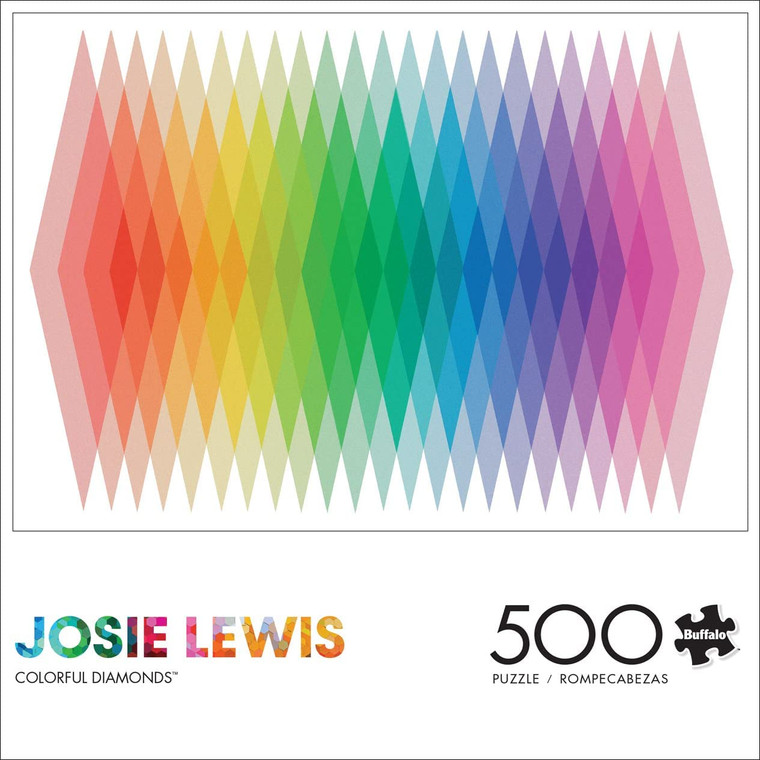 Josie Lewis: Colorful Diamonds 500 Piece Jigsaw Puzzle