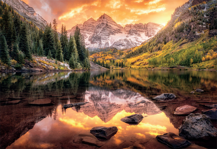 Art of Play: Maroon Lake Reflections 2000 Piece Puzzle
