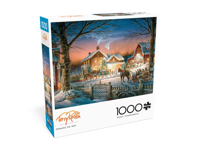 Terry Redlin Trimming The Tree 1000 Piece Puzzle