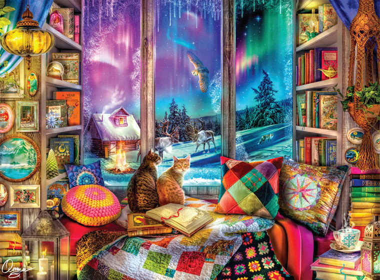 Aimee Stewart:  Winter Reading Nook 1000 Piece Puzzle