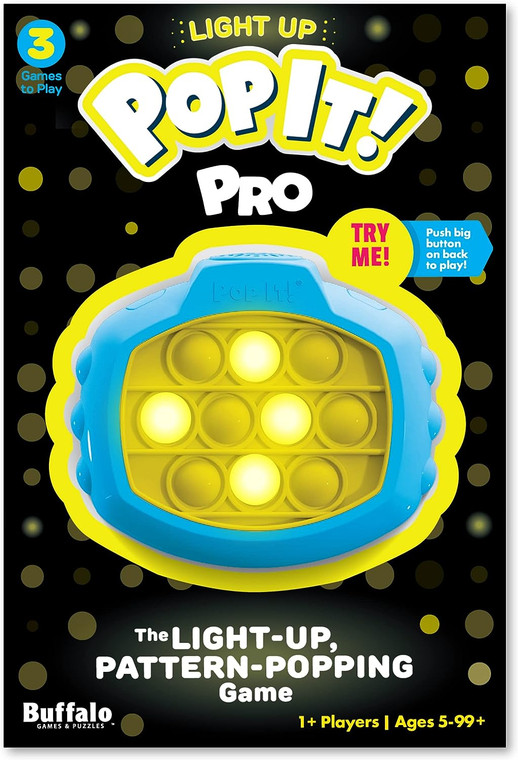 Pop It! Pro Light Up, Pattern Popping, Pop It! Game: Pop It Pro Fidget Toy