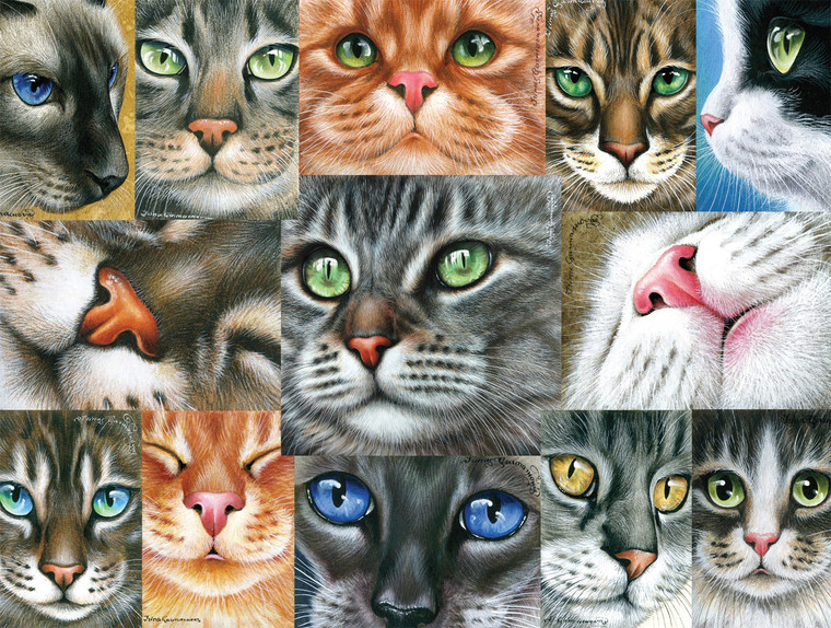 Cats: Cats Close-up 750 Piece Puzzle