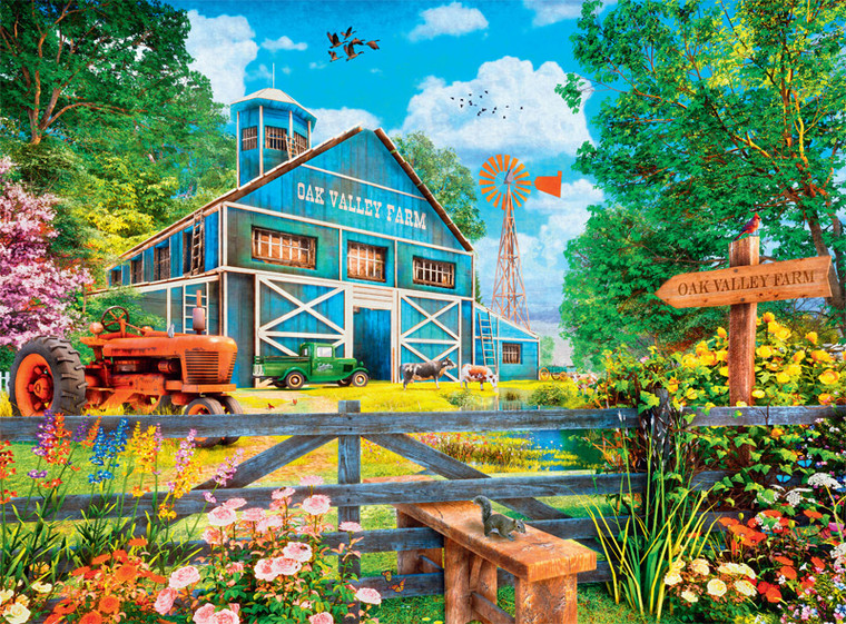 Country Life: Oak Valley Farm 1000 Piece Puzzle
