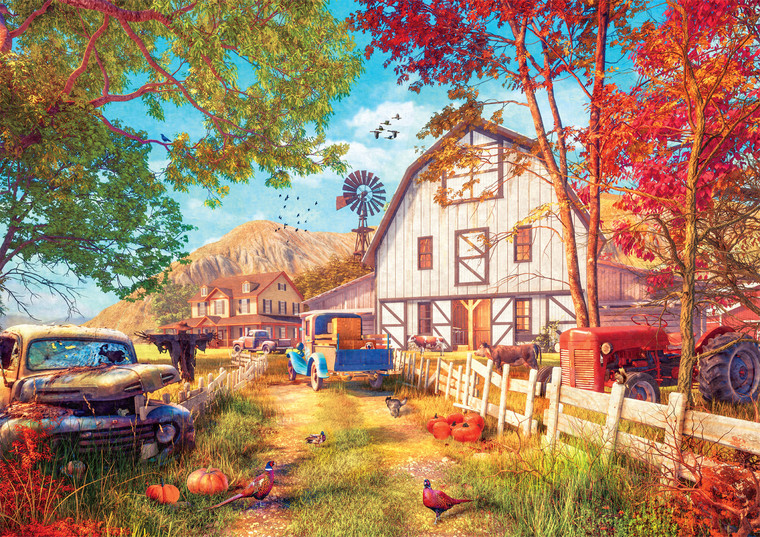 Country Life: Autumn Farmlands 500 Piece Puzzle