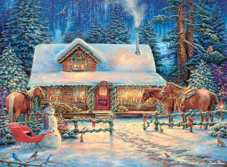 Chuck Pinson's Escapes: Winter's Oasis 1000 Piece Puzzle