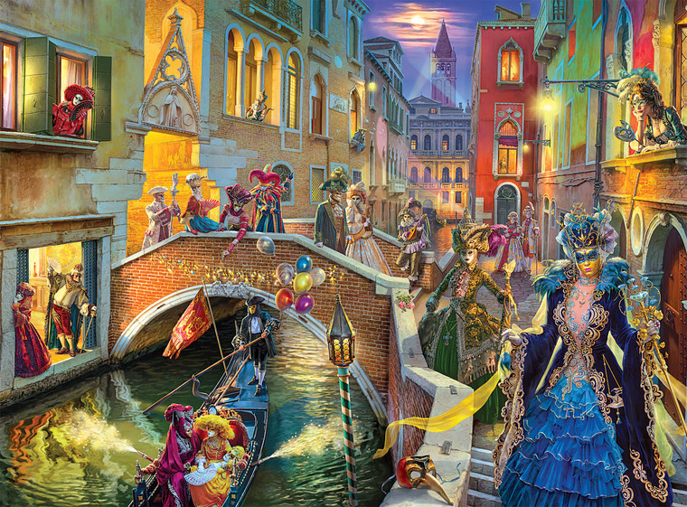 Night & Day: Venice Carnival 1000 Piece Puzzle