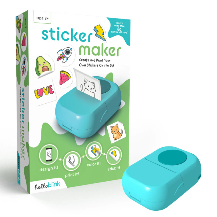 Hello Blink Sticker Maker – DIY Sticker Craft Kit for Kids Ages 8 and Up