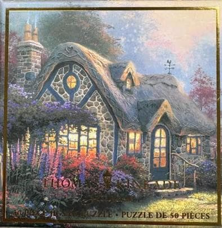 Ceaco: Giftable Puzzle: Thomas Kinkade - Candlelight Cottage 50 Piece Puzzle