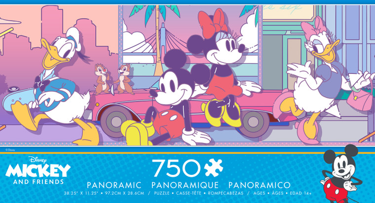 Ceaco Panoramics - Disney Pastel Panoramic 750 Piece Puzzle