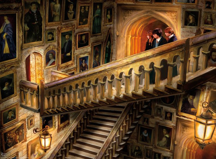 Ceaco Thomas Kinkade Harry Potter Silver Select The Grand Staircase 1000 Piece Puzzle