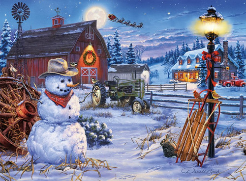 Darrell Bush Country Christmas 1000 Piece Jigsaw Puzzle