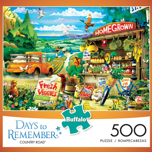 Jigsaw Puzzle Days to Remember Country Road 500 Piece Jigsaw Puzzle
