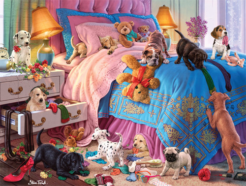 Dog Days: Dogs in the Library 750 Piece Puzzle