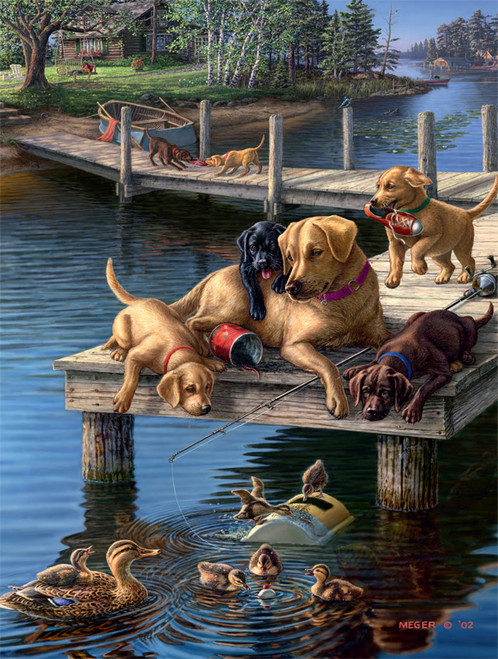 Dog Days: The Writer's Dogs 750 Piece Puzzle