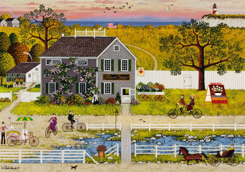 Charles Wysocki Nantucket Flower Shop 300 Piece Jigsaw Puzzle