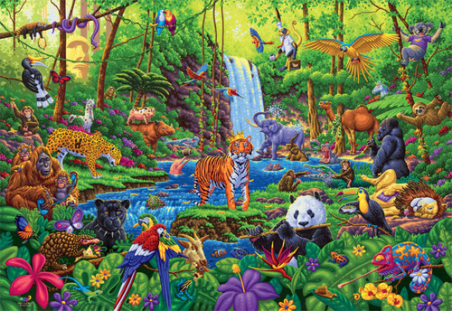 Jungle Jumble 2000 Piece Jigsaw Puzzle - Buffalo Games