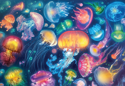 Jellyfish Fantasy 1500 Piece Jigsaw Puzzles