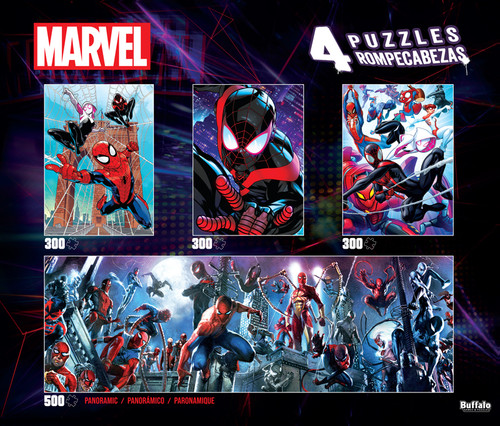 Marvel Spider-verse (4 X 1 Multipack) 300 & 500 Piece Puzzles