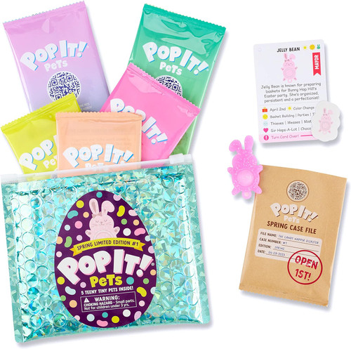 Pop It! Pets Season 1 - Mystery Bag | 5 Pets in Each Bag | Mini  Collectables | Cute Fidget and Sensory Toy | Over 100 Companions to Collect  and Trade