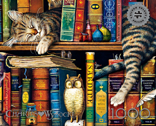 Charles Wysocki: Frederick the Literate 1000 Piece Puzzle - Silver