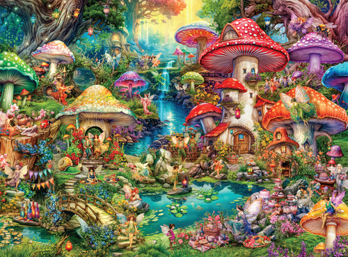 79（The Mind Gift） / ENJOY YOUR TRIP　ザマギ Aimee Stewart: Merry Mushroom Village Picnic 1000 Piece Puzzle