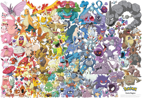 Pokemon - Kanto 151 - 1500 Piece Puzzle