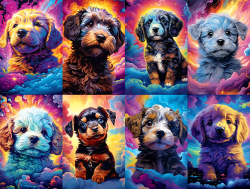 Dog Days: Wumples - Cosmic Canines 750 Piece Puzzle