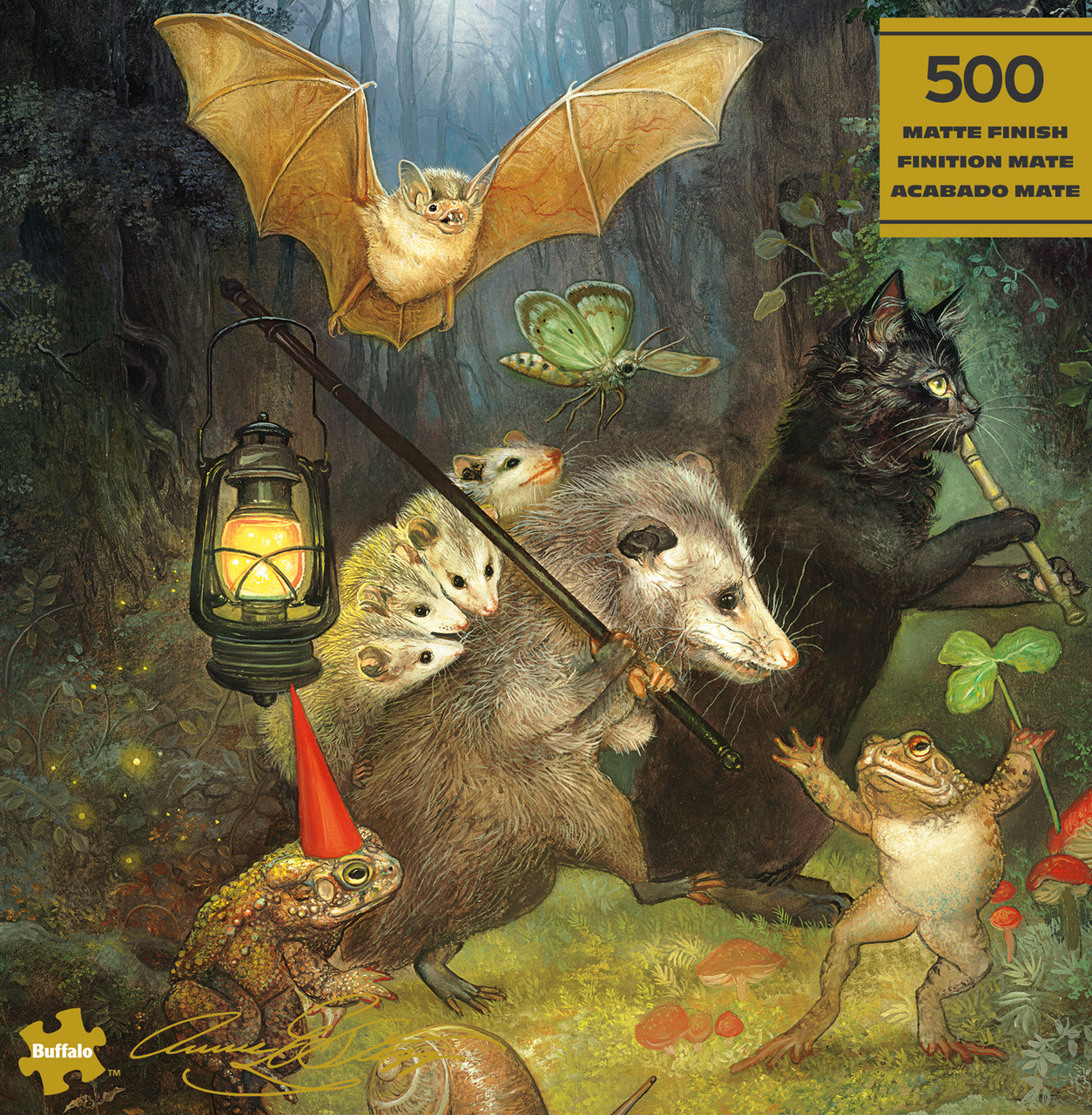 Gold: The Moonlit March 500 Piece Puzzle (Premium Giftable Gold Box)